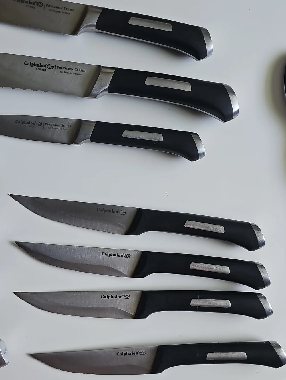 Calphalon Black Knife Set with Wooden Block - 14- Piece